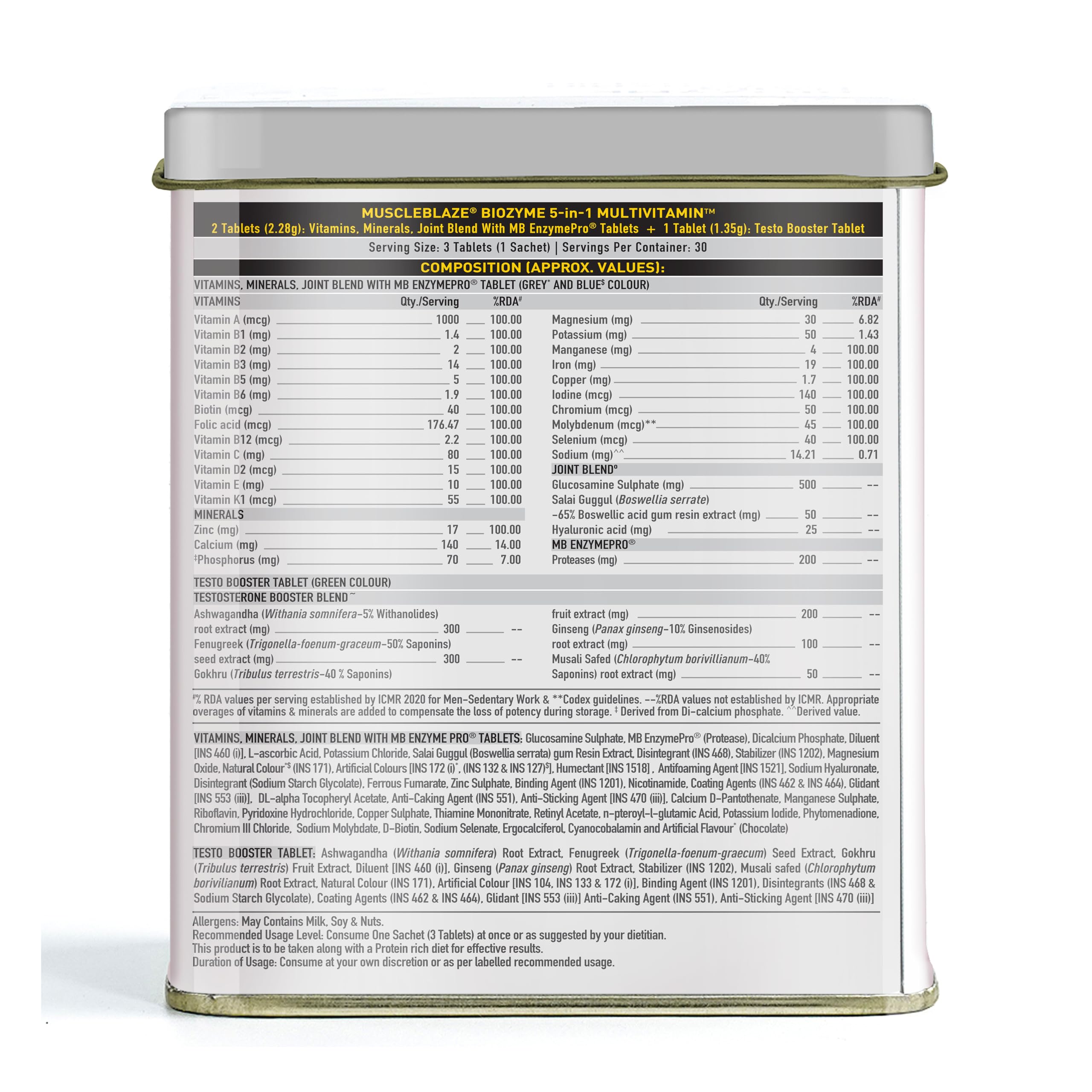 MuscleBlaze Biozyme Daily Multivitamin (90 Tablets) - Image 8