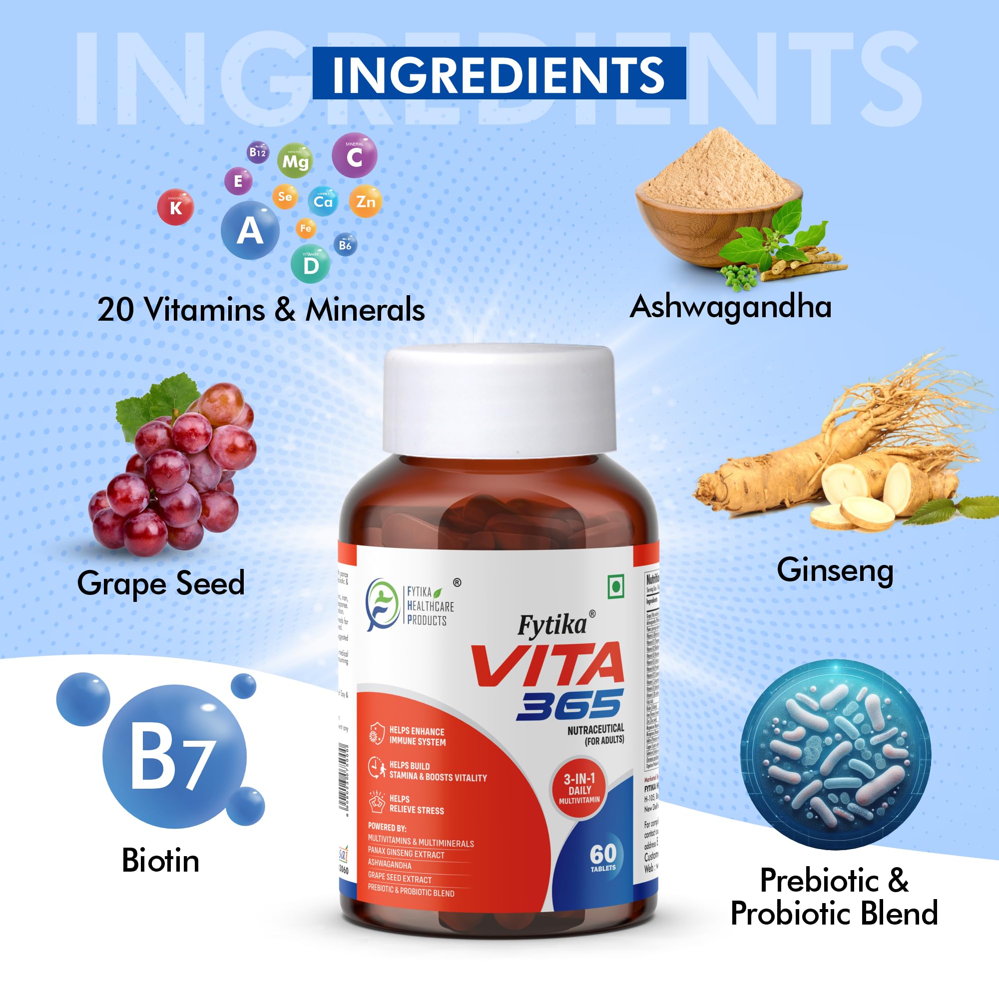 Fytika Vita 365 | Multivitamin Tablet for Men & Women - Image 5