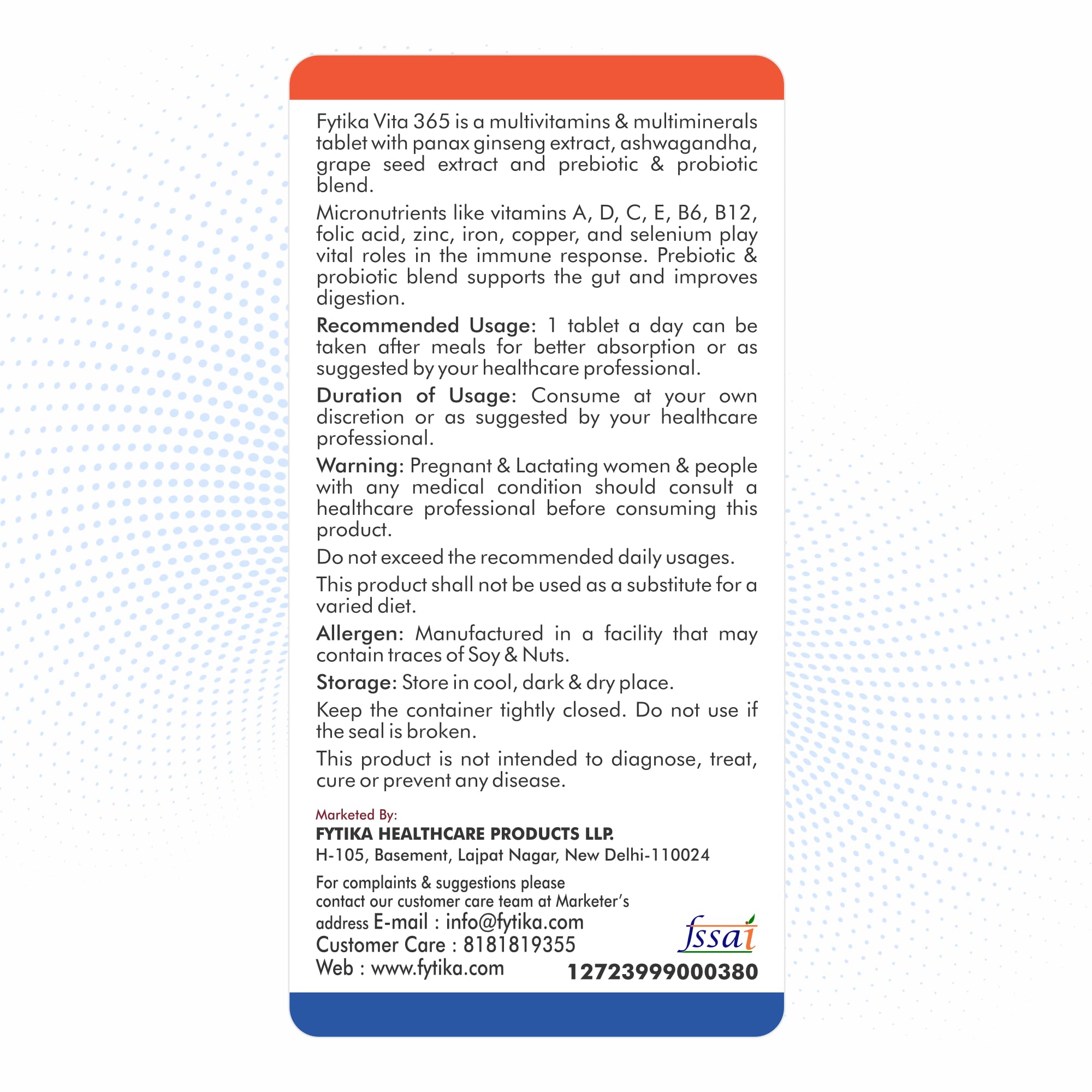 Fytika Vita 365 | Multivitamin Tablet for Men & Women - Image 9