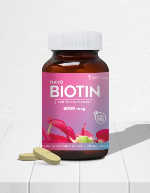 Biotin 5000mcg Supplements for Skin, Hair & Nails